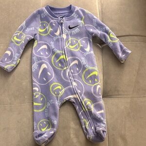 Nike Kids Lavender and Lime One Piece Footie